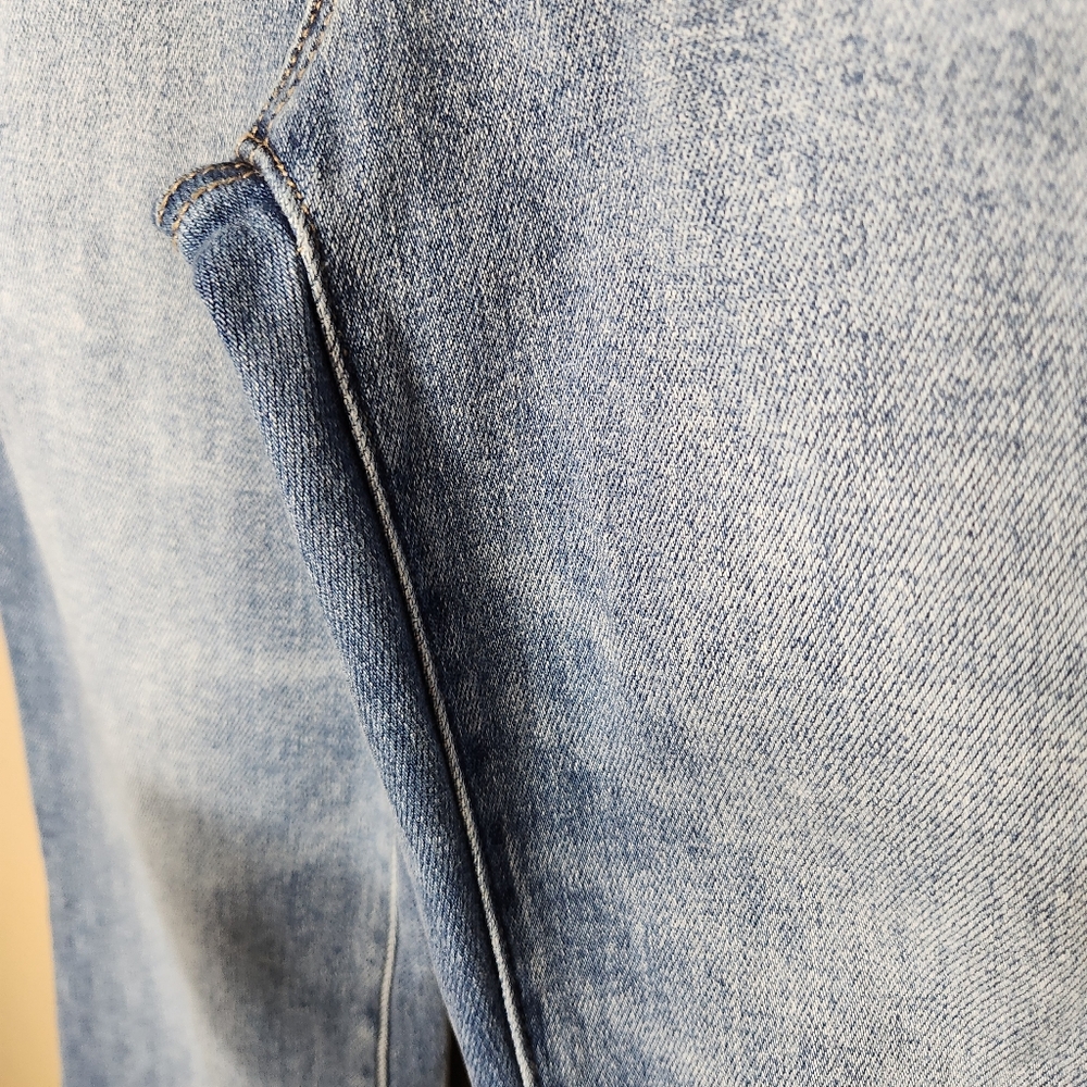 Stylish Light Blue Flare Jeans - Picture 8 of 15